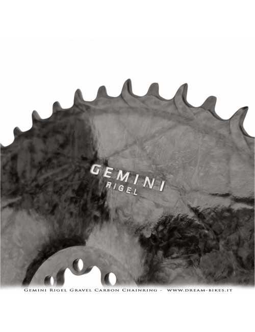 Gemini Rigel Ultralight Forged Carbon Fiber Direct Mount (6.5 mm Offset) Gravel/Road Racing Chainring, From 78 gr.