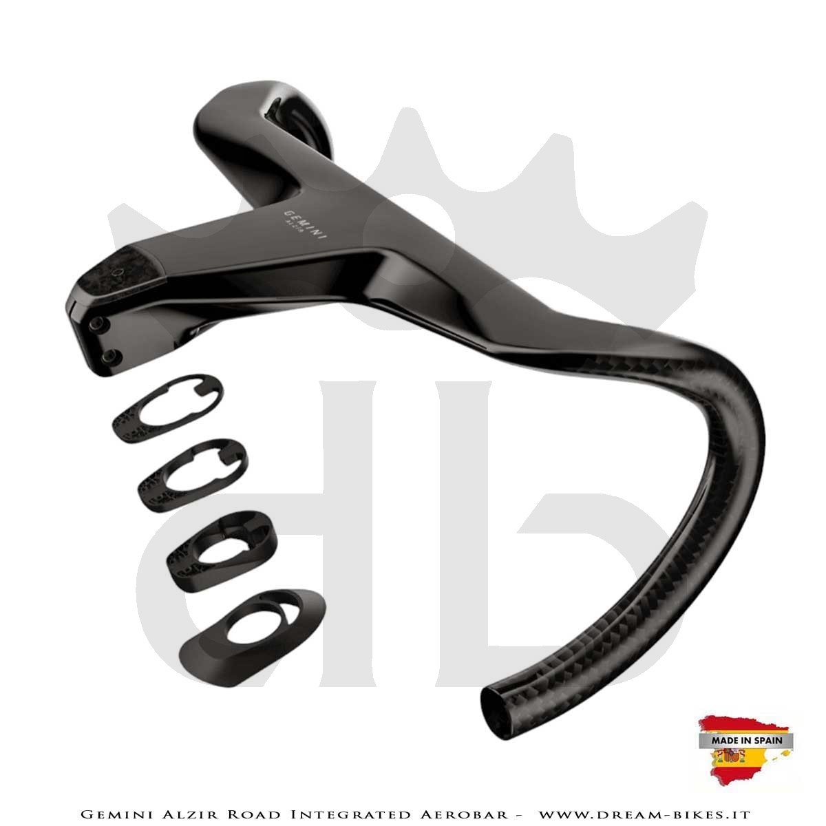 Gemini Alzir Curva Manubrio Integrata Strada Aerodinamica Ultraleggera
