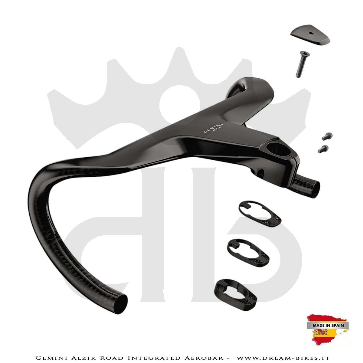 Gemini Alzir Curva Manubrio Integrata Strada Aerodinamica Ultraleggera