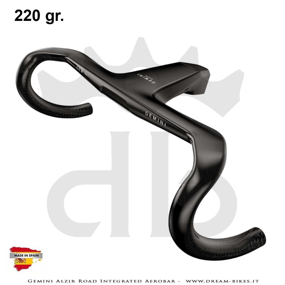 Gemini Alzir Ultralight Integrated Road Aero Handlebar
