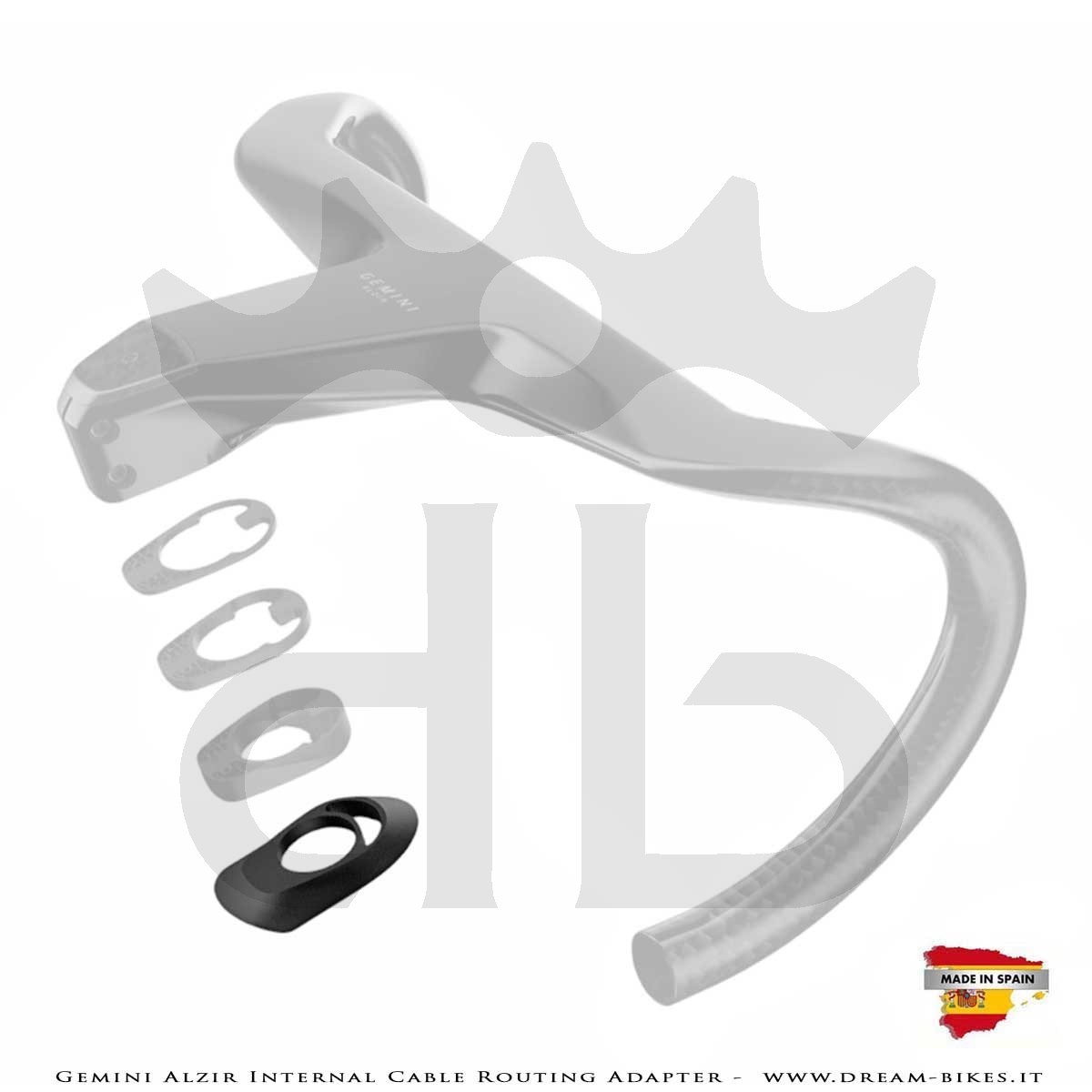 Gemini Adattatore Passaggio Cavi Interni Per Manubrio Alzir