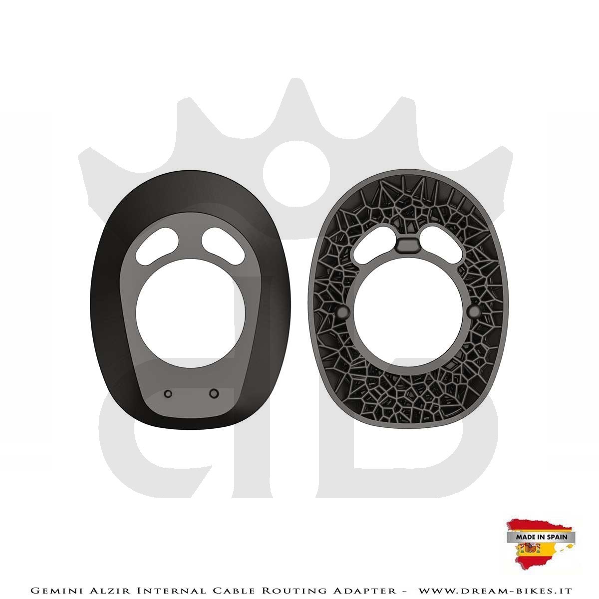 Gemini Adattatore Passaggio Cavi Interni Per Manubrio Alzir