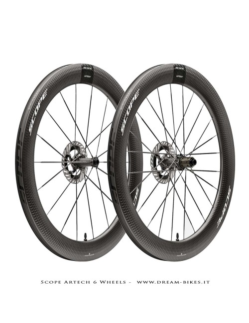 Scope Artech 6 Ruote Strada Disco Copertonicino-Tubeless Profilo 65 mm 1244 gr.