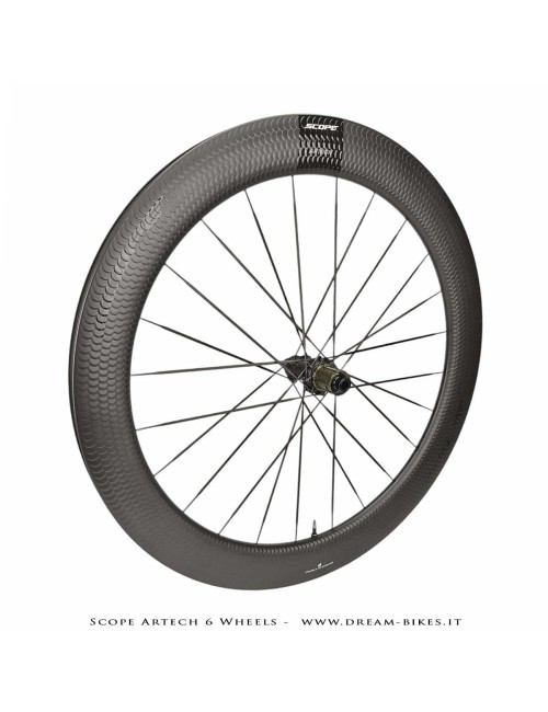 Scope Artech 6 Ruote Strada Disco Copertonicino-Tubeless Profilo 65 mm 1244 gr.