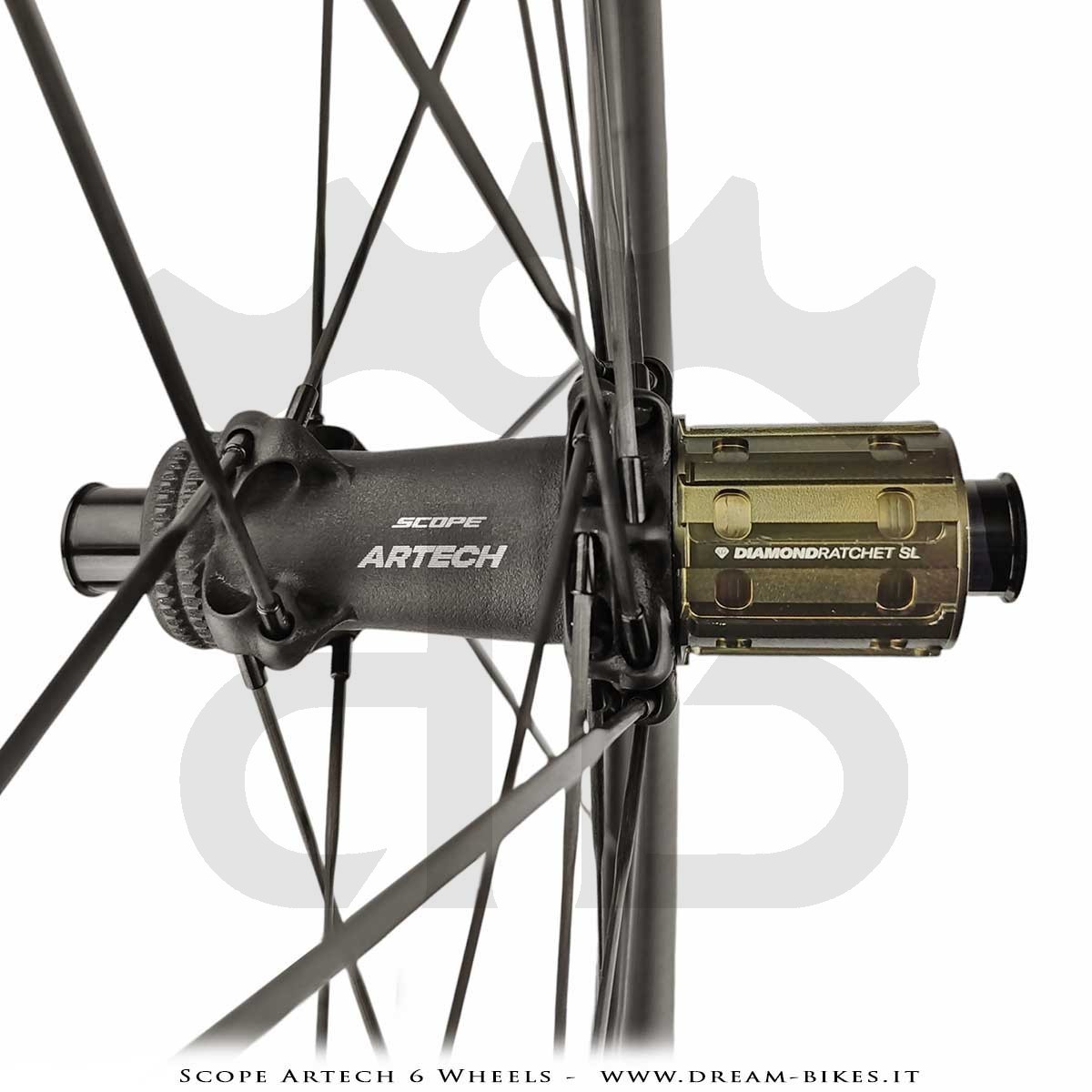 Scope Artech 6 Ruote Strada Disco Copertonicino-Tubeless Profilo 65 mm 1244 gr.