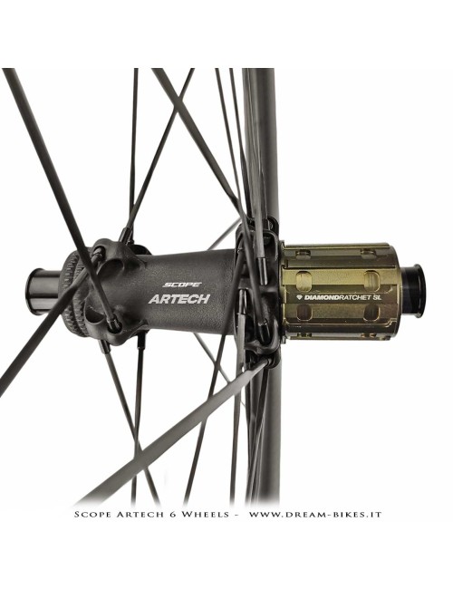 Scope Artech 6 Ruote Strada Disco Copertonicino-Tubeless Profilo 65 mm 1244 gr.