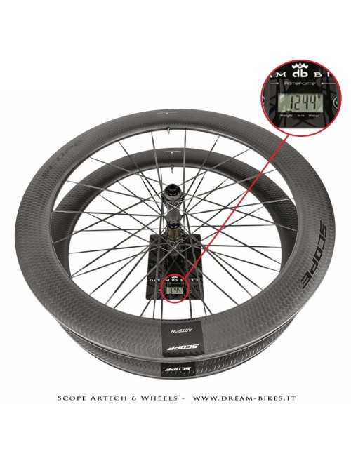 Scope Artech 6 Clincher-Tubeless Disc Road Wheels 65 mm Profile, 1244 gr.