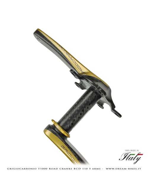 GrigioCarbonio Road T1000 BCD 110 mm Cranks - 5 Arms - 239 gr.
