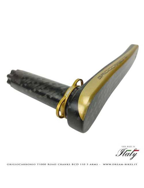 GrigioCarbonio Road T1000 BCD 110 mm Cranks - 5 Arms - 239 gr.