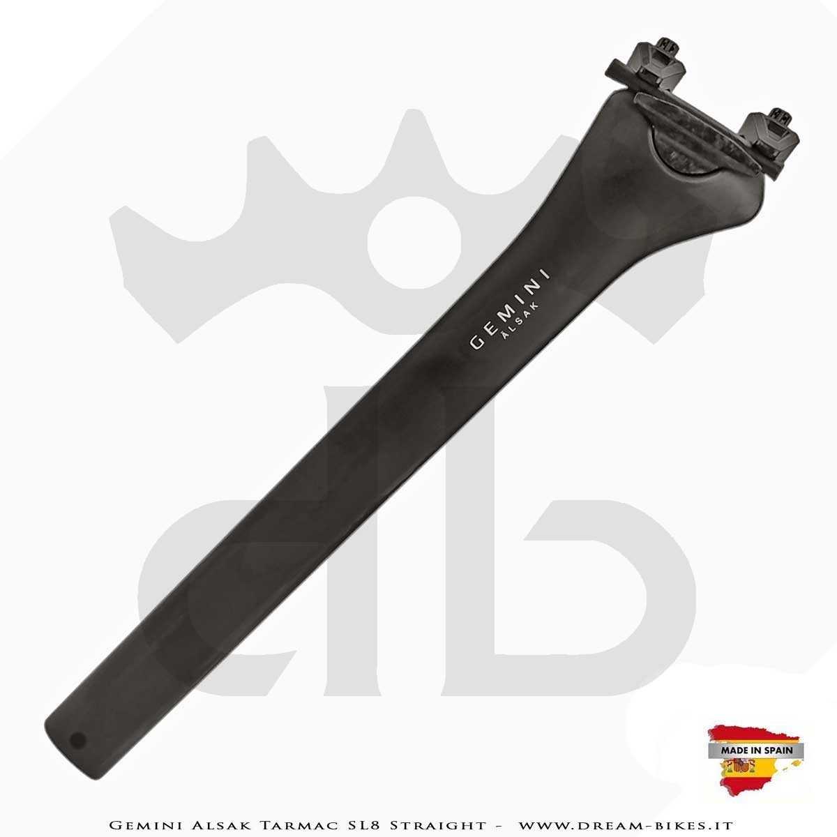 Gemini Alsak Aero Tarmac SL8 Straight (0 mm offset) - Ultralight Seatpost From 83 gr.