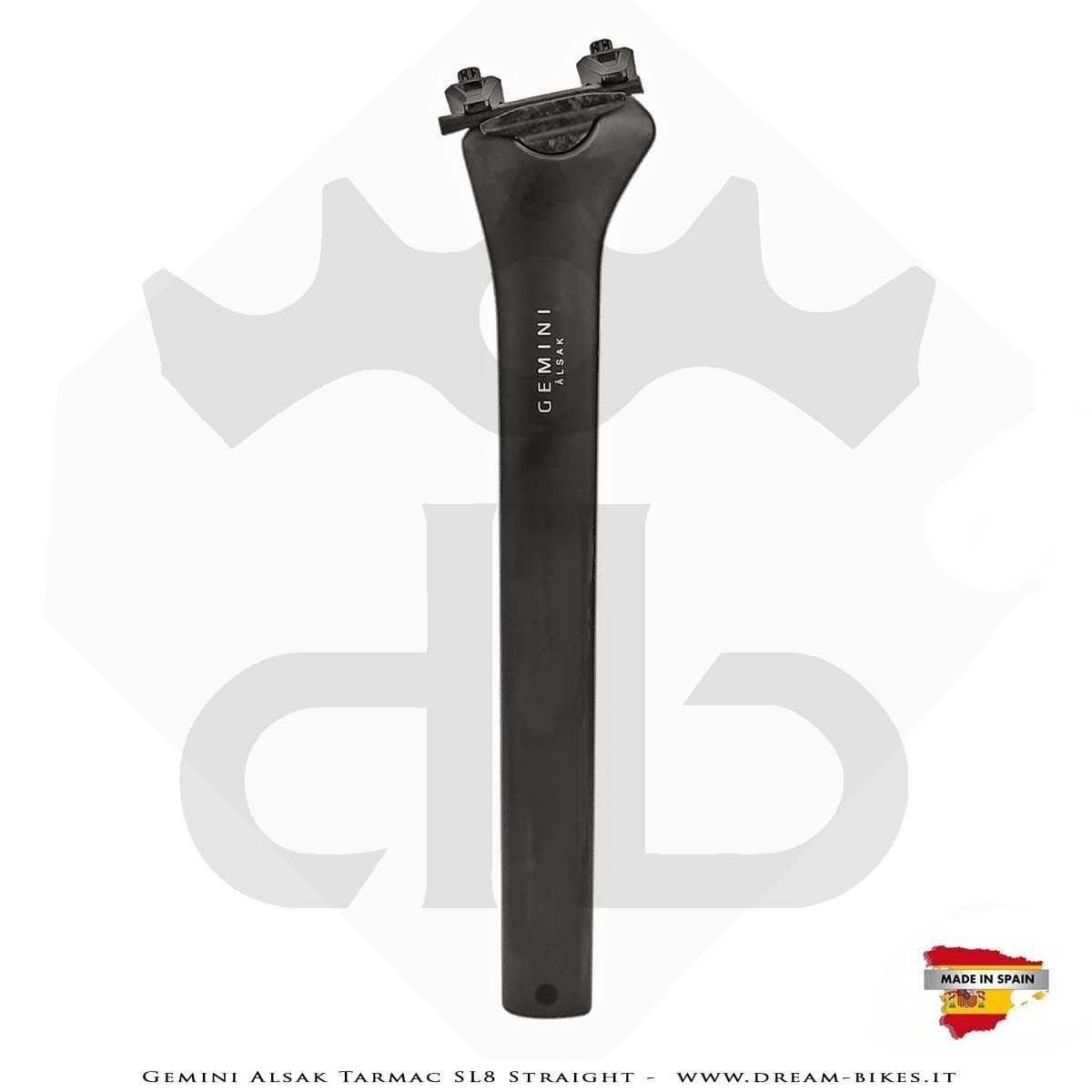 Gemini Alsak Aero Tarmac SL8 Verticale (0 mm offset) - Cannotto Reggisella Carbon Ultraleggero da 83 gr.