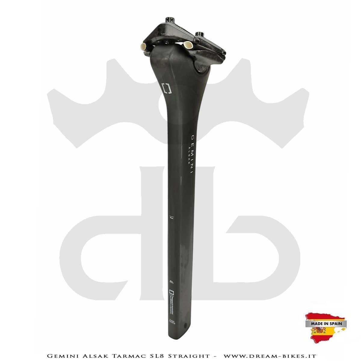 Gemini Alsak Aero Tarmac SL8 Straight (0 mm offset) - Ultralight Seatpost From 83 gr.