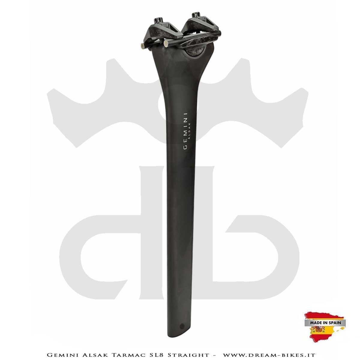 Gemini Alsak Aero Tarmac SL8 Straight (0 mm offset) - Ultralight Seatpost From 83 gr.