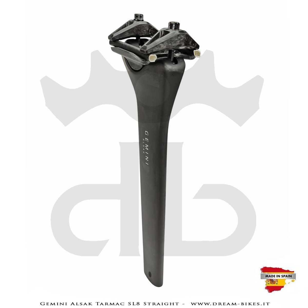 Gemini Alsak Aero Tarmac SL8 Straight (0 mm offset) - Ultralight Seatpost From 83 gr.