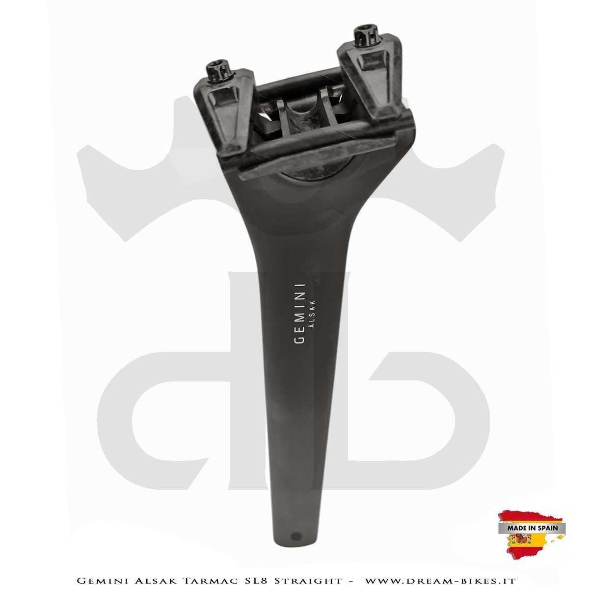 Gemini Alsak Aero Tarmac SL8 Verticale (0 mm offset) - Cannotto Reggisella Carbon Ultraleggero da 83 gr.