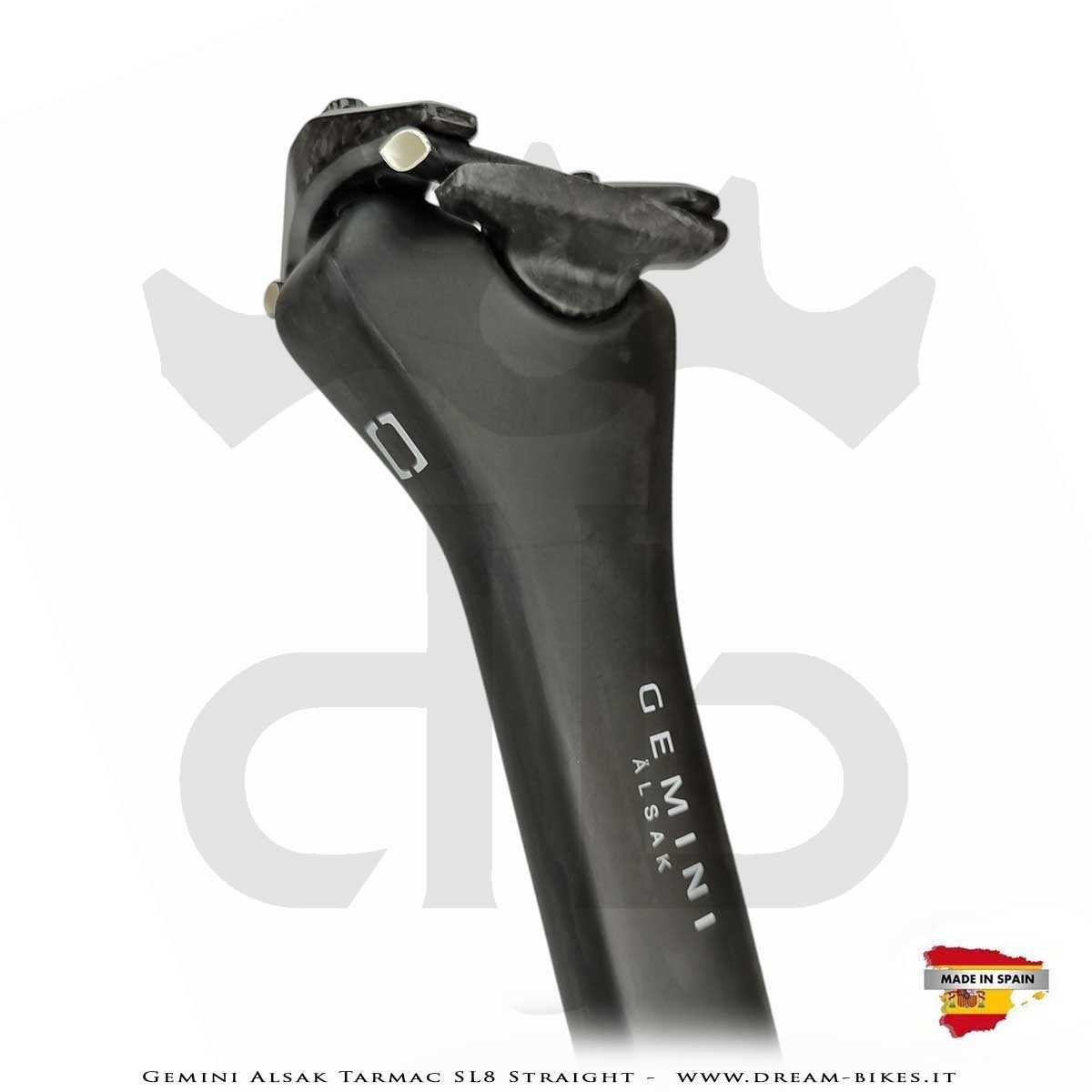 Gemini Alsak Aero Tarmac SL8 Straight (0 mm offset) - Ultralight Seatpost From 83 gr.