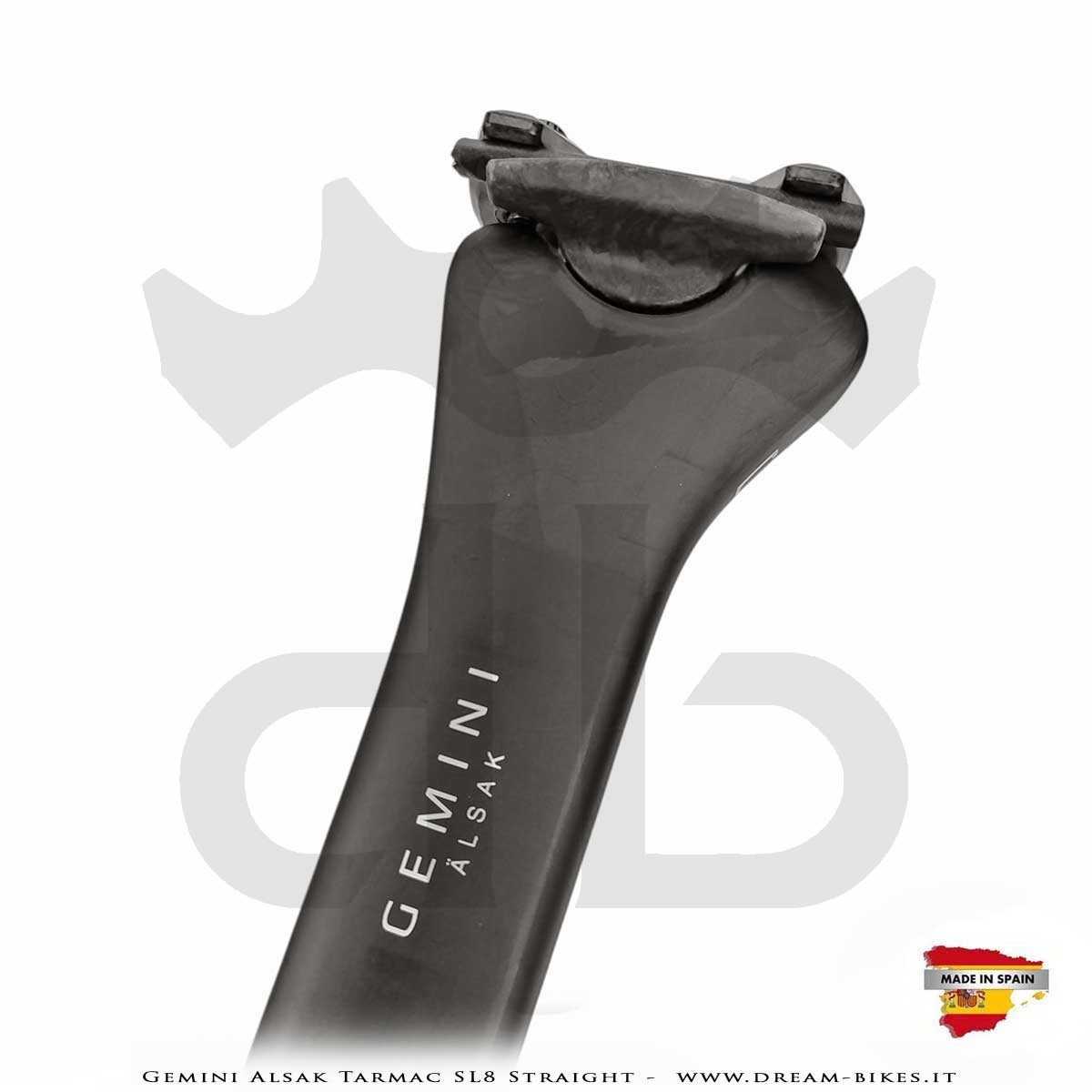 Gemini Alsak Aero Tarmac SL8 Straight (0 mm offset) - Ultralight Seatpost From 83 gr.