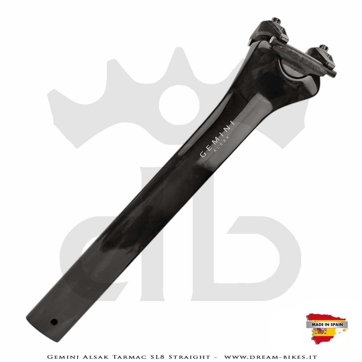 Gemini Alsak Aero Tarmac SL8 Verticale (0 mm offset) - Cannotto Reggisella Carbon Ultraleggero da 83 gr.