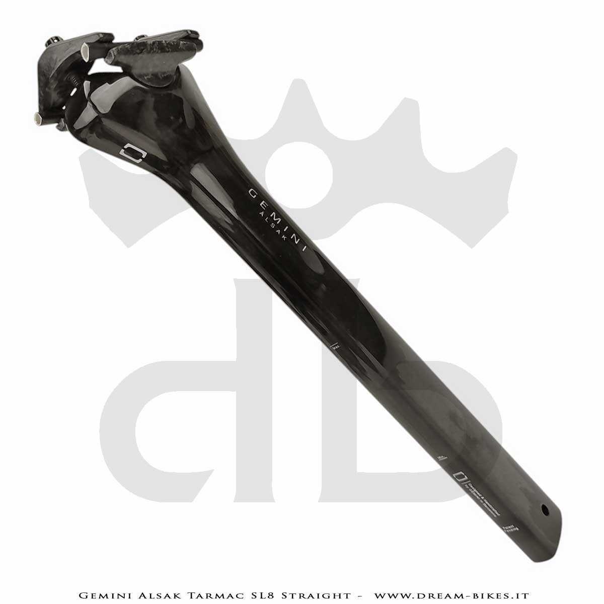 Gemini Alsak Aero Tarmac SL8 Straight (0 mm offset) - Ultralight Seatpost From 83 gr.