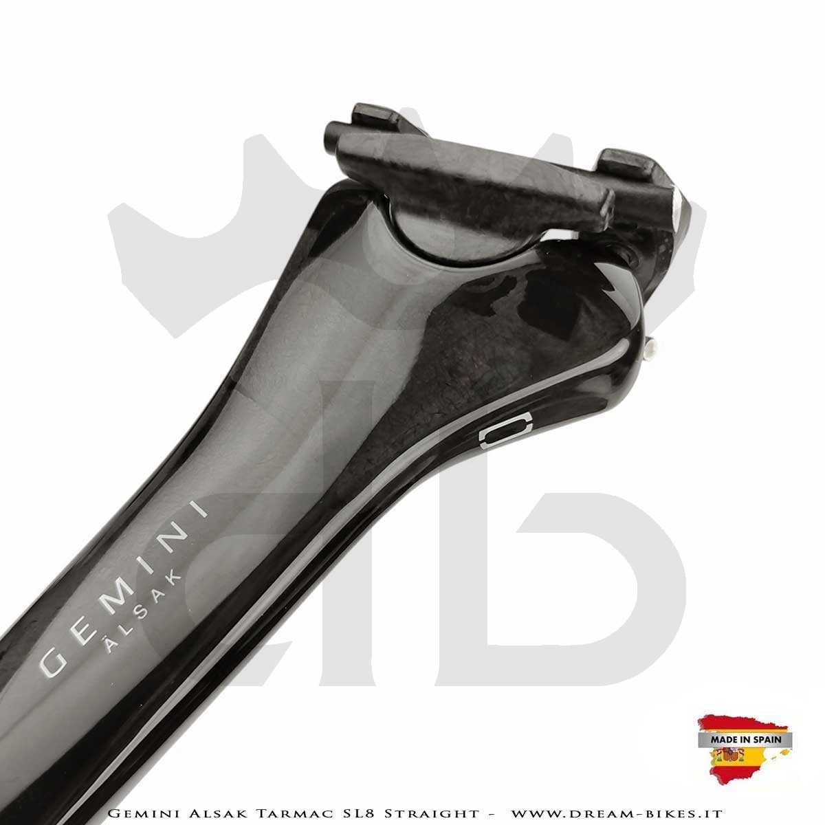 Gemini Alsak Aero Tarmac SL8 Straight (0 mm offset) - Ultralight Seatpost From 83 gr.