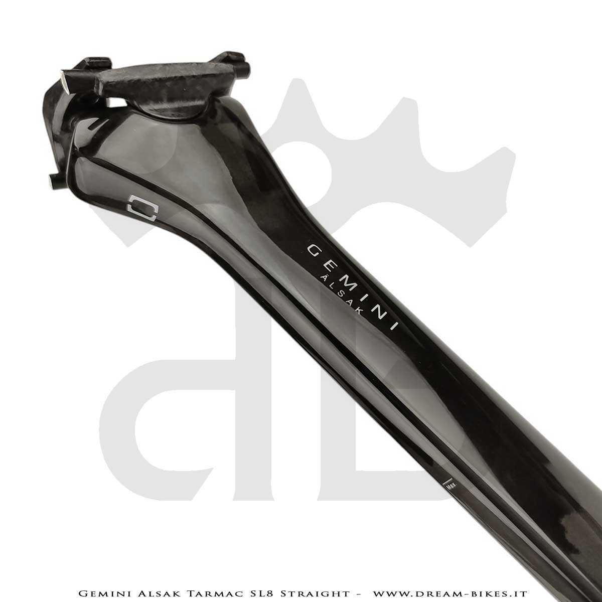 Gemini Alsak Aero Tarmac SL8 Straight (0 mm offset) - Ultralight Seatpost From 83 gr.