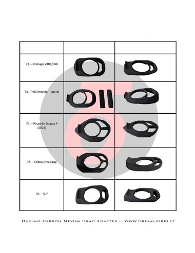 Darimo Carbon Internal Cable Routing Adapter For Nexum Drag Handlebar