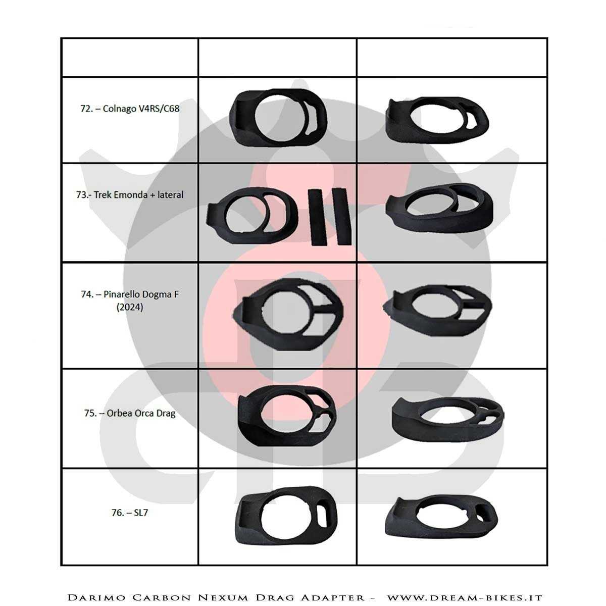 Darimo Carbon Internal Cable Routing Adapter For Nexum Drag Handlebar