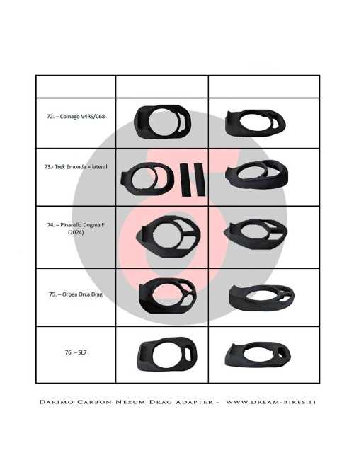 Darimo Carbon Internal Cable Routing Adapter For Nexum Drag Handlebar