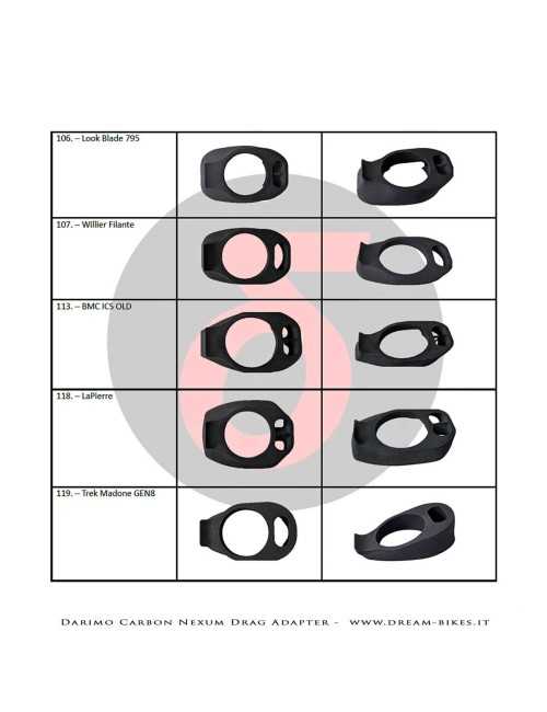 Darimo Carbon Internal Cable Routing Adapter For Nexum Drag Handlebar