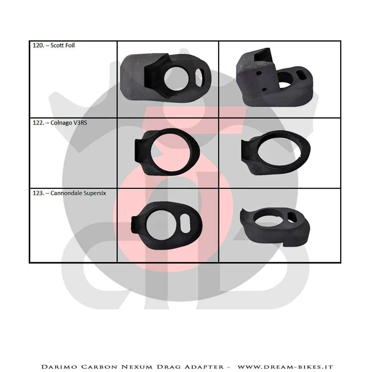 Darimo Carbon Internal Cable Routing Adapter For Nexum Drag Handlebar