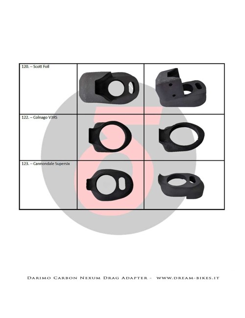Darimo Carbon Adattatore Passaggio Cavi Interni Per Manubrio Nexum Drag