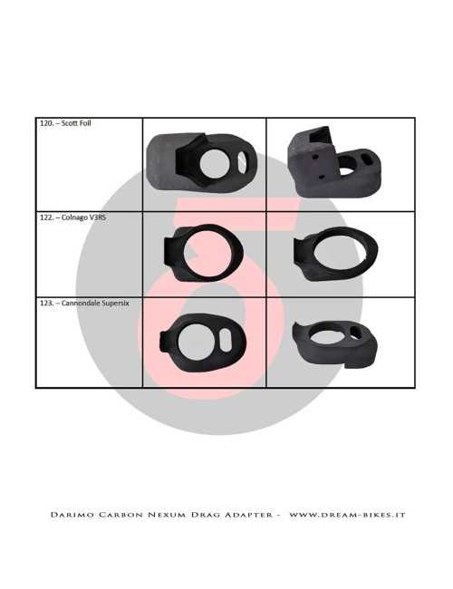 Darimo Carbon Internal Cable Routing Adapter For Nexum Drag Handlebar