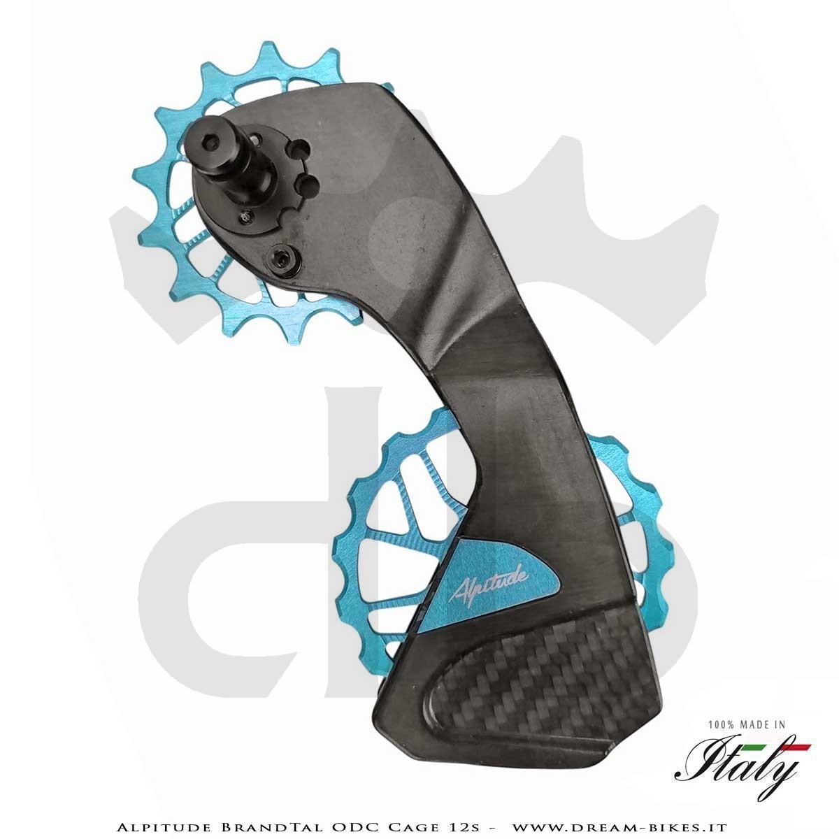 Alpitude Brandtal ODC - Gabbia Cambio Completa Carbon 12v con Pulegge Oversize e Cuscinetti Ceramici - Da 69 gr.