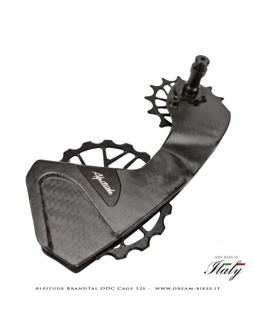 Alpitude Brandtal ODC - Gabbia Cambio Completa Carbon 12v con Pulegge Oversize e Cuscinetti Ceramici - Da 69 gr.