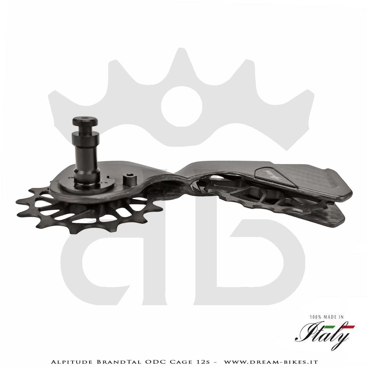 Alpitude Brandtal ODC - Gabbia Cambio Completa Carbon 12v con Pulegge Oversize e Cuscinetti Ceramici - Da 69 gr.