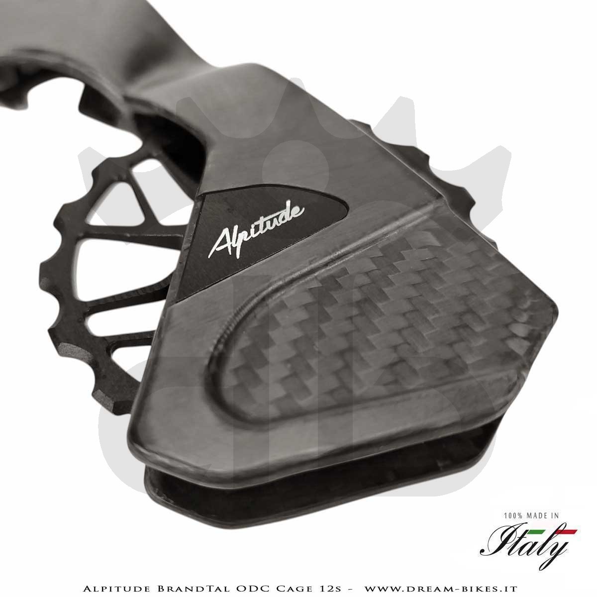 Alpitude Brandtal ODC - Gabbia Cambio Completa Carbon 12v con Pulegge Oversize e Cuscinetti Ceramici - Da 69 gr.
