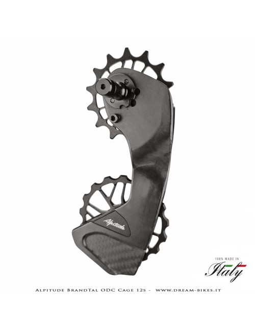Alpitude Brandtal ODC - Gabbia Cambio Completa Carbon 12v con Pulegge Oversize e Cuscinetti Ceramici - Da 69 gr.