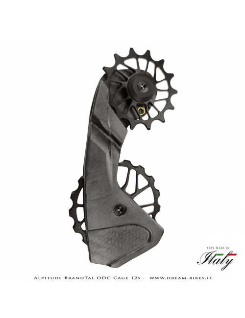 Alpitude Brandtal ODC - Gabbia Cambio Completa Carbon 12v con Pulegge Oversize e Cuscinetti Ceramici - Da 69 gr.