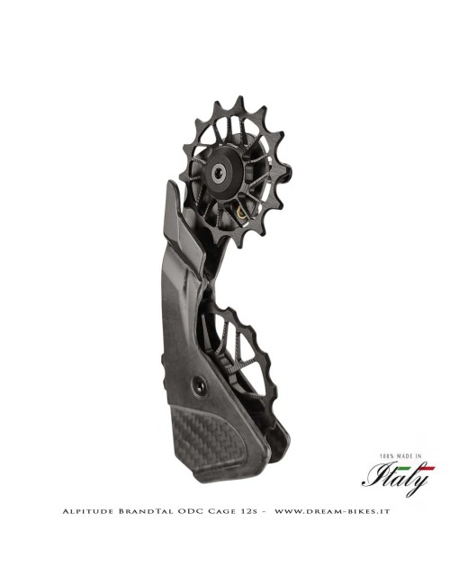 Alpitude Brandtal ODC - Gabbia Cambio Completa Carbon 12v con Pulegge Oversize e Cuscinetti Ceramici - Da 69 gr.