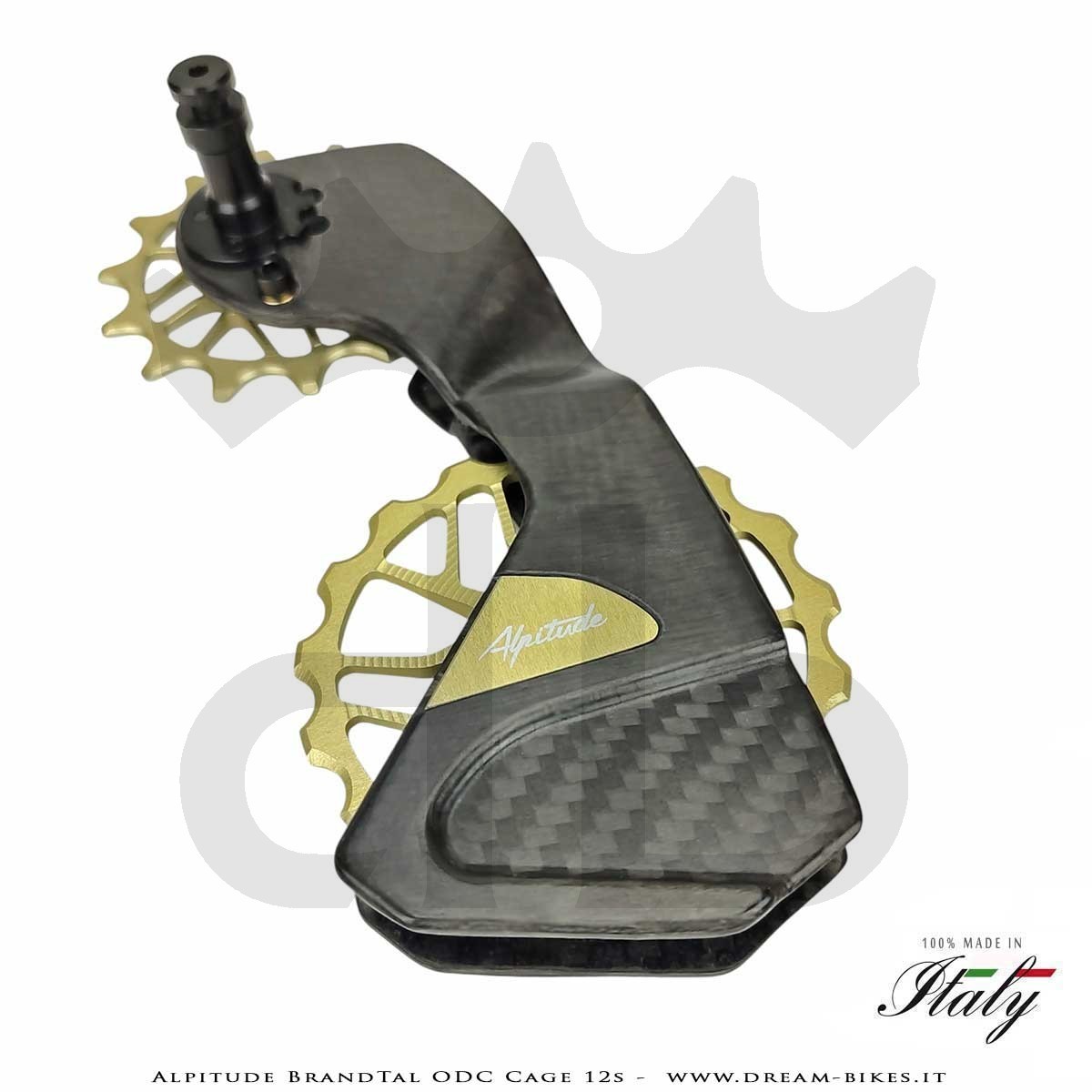 Alpitude Brandtal ODC - Gabbia Cambio Completa Carbon 12v con Pulegge Oversize e Cuscinetti Ceramici - Da 69 gr.