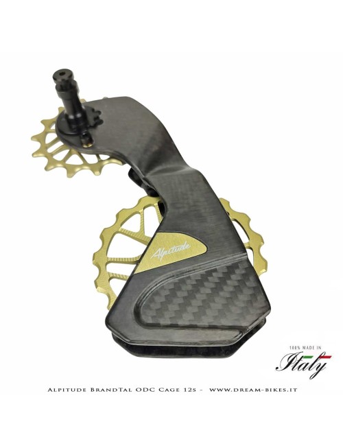 Alpitude Brandtal ODC - Gabbia Cambio Completa Carbon 12v con Pulegge Oversize e Cuscinetti Ceramici - Da 69 gr.