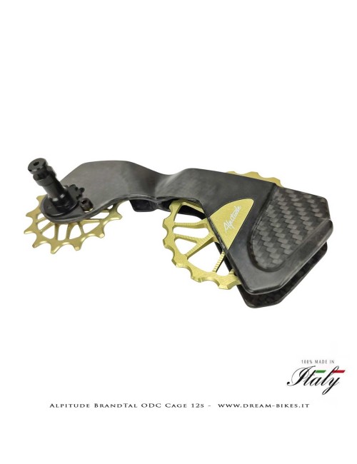 Alpitude Brandtal ODC - Gabbia Cambio Completa Carbon 12v con Pulegge Oversize e Cuscinetti Ceramici - Da 69 gr.
