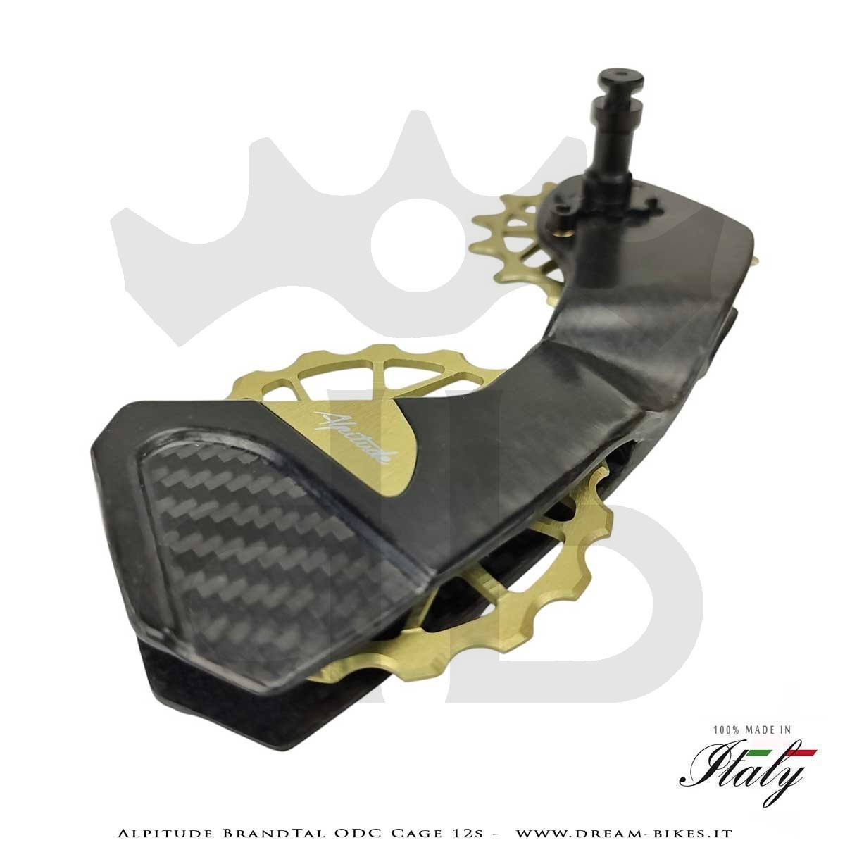 Alpitude Brandtal ODC - Gabbia Cambio Completa Carbon 12v con Pulegge Oversize e Cuscinetti Ceramici - Da 69 gr.