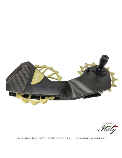 Alpitude Brandtal ODC - Gabbia Cambio Completa Carbon 12v con Pulegge Oversize e Cuscinetti Ceramici - Da 69 gr.