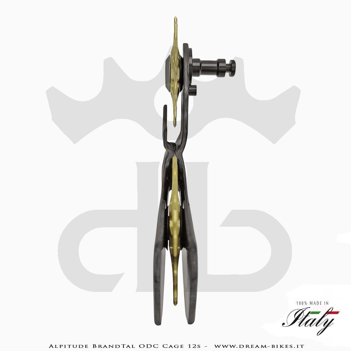 Alpitude Brandtal ODC - Gabbia Cambio Completa Carbon 12v con Pulegge Oversize e Cuscinetti Ceramici - Da 69 gr.