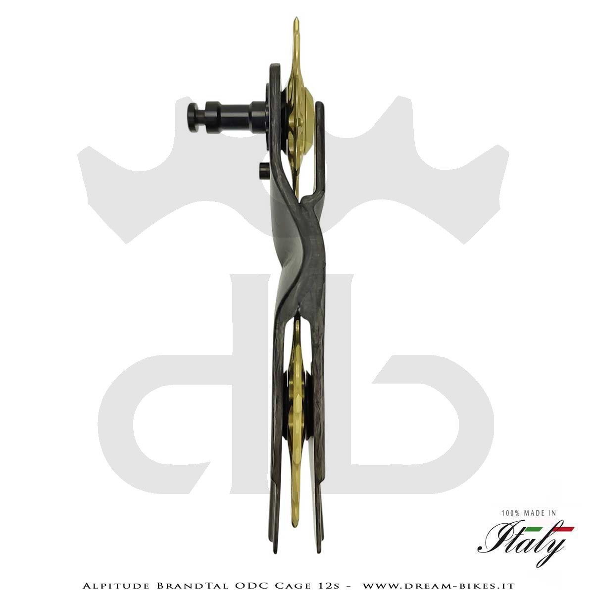 Alpitude Brandtal ODC - Gabbia Cambio Completa Carbon 12v con Pulegge Oversize e Cuscinetti Ceramici - Da 69 gr.