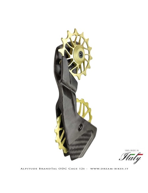 Alpitude Brandtal ODC - Gabbia Cambio Completa Carbon 12v con Pulegge Oversize e Cuscinetti Ceramici - Da 69 gr.