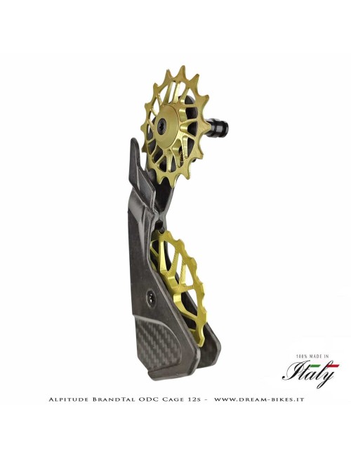 Alpitude Brandtal ODC - Gabbia Cambio Completa Carbon 12v con Pulegge Oversize e Cuscinetti Ceramici - Da 69 gr.