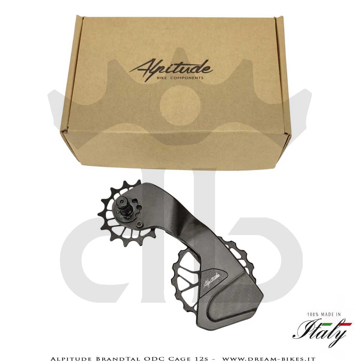 Alpitude Brandtal ODC - Gabbia Cambio Completa Carbon 12v con Pulegge Oversize e Cuscinetti Ceramici - Da 69 gr.