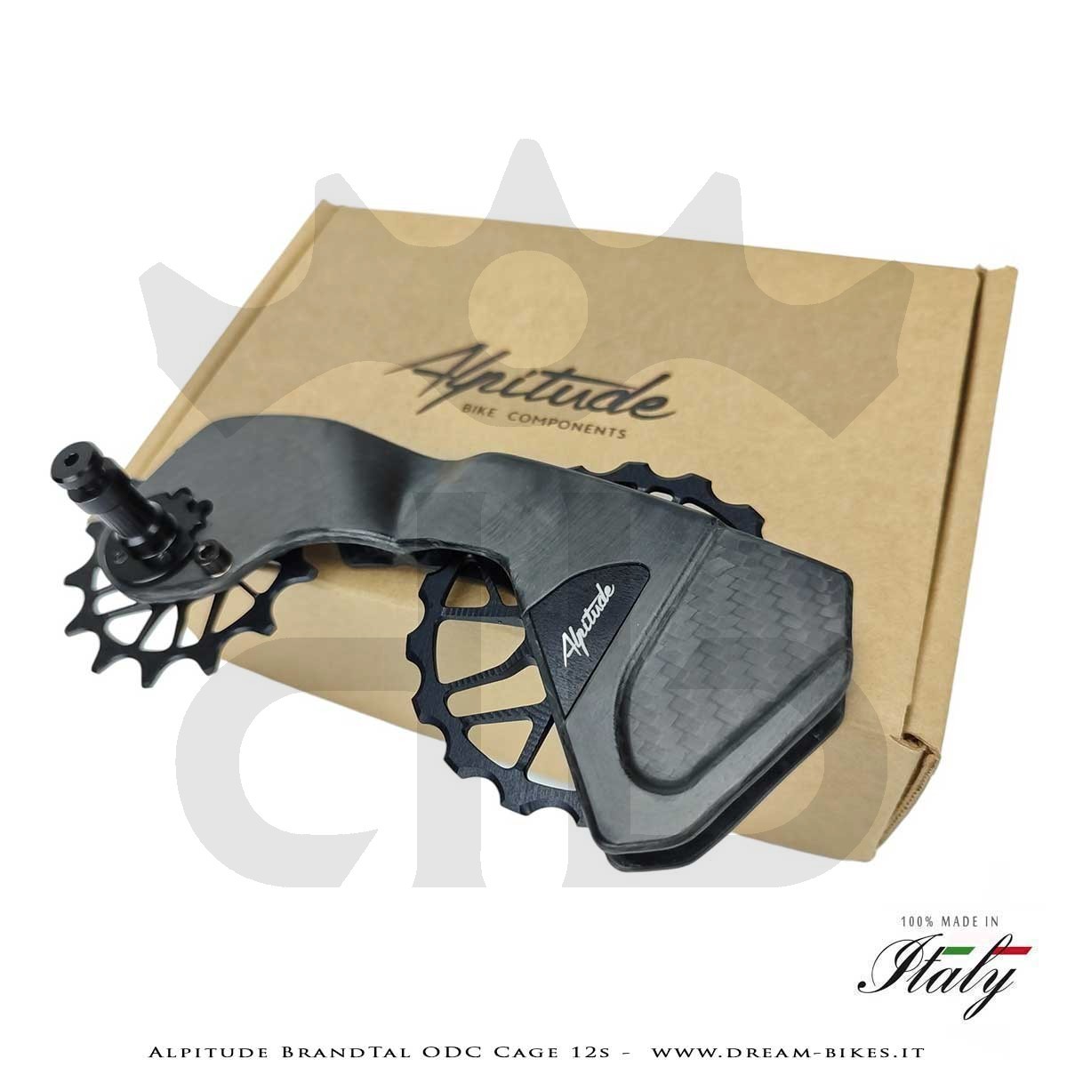 Alpitude Brandtal ODC - Gabbia Cambio Completa Carbon 12v con Pulegge Oversize e Cuscinetti Ceramici - Da 69 gr.